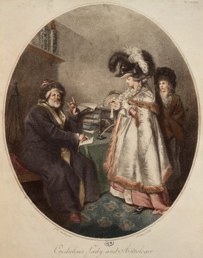 Credulous Lady and Astrologer (engraved by Pierre Simon) by John Raphael Smith